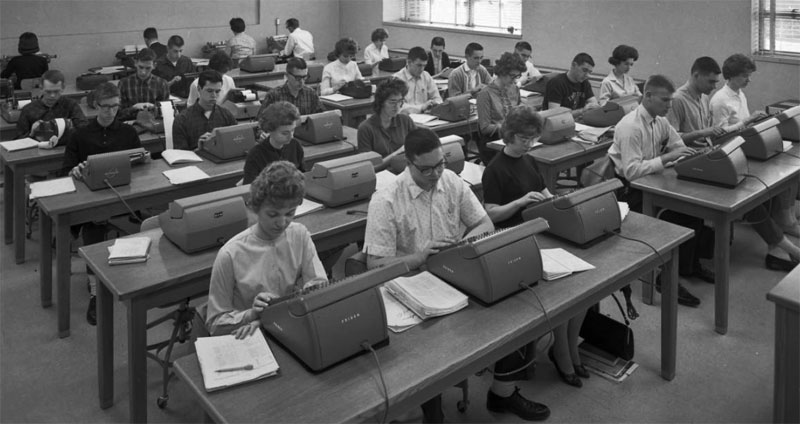 Business addition class, March 8, 1963