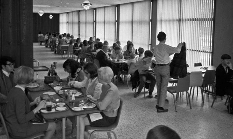 Statesman Towers, cafeteria, October 28, 1968