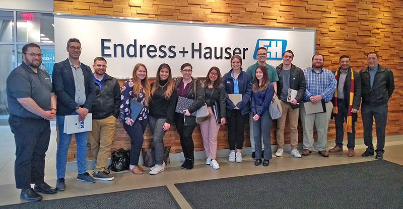 OSCM and MBA students visit Endress + Hauser