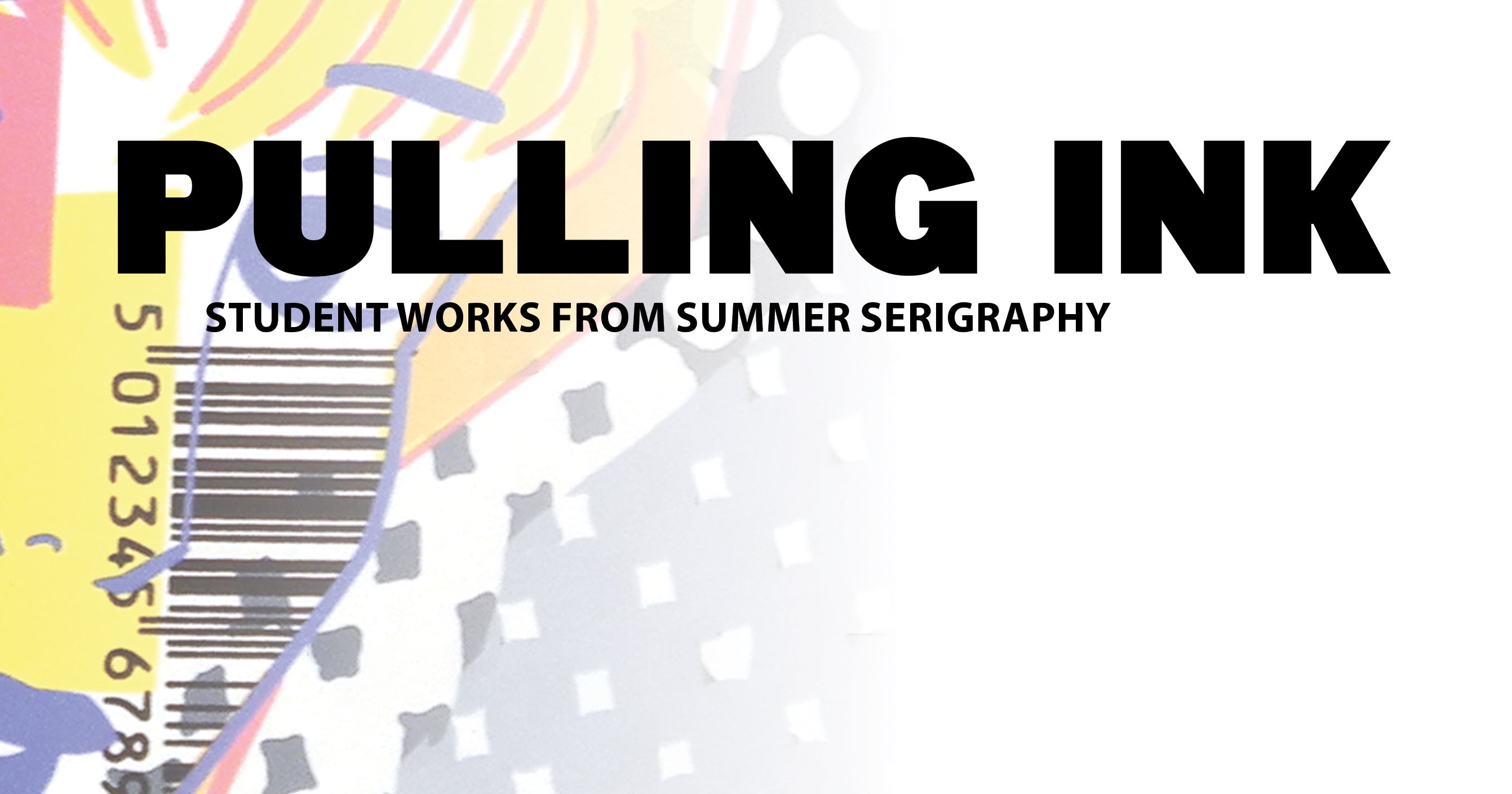 Pulling Ink poster for the Bare-Montgomery Art Gallery