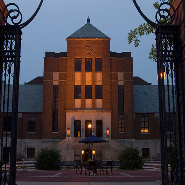 Front facing view of Tilson Auditorium