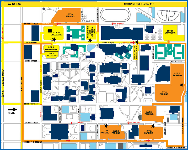 33 Indiana State University Map Maps Database Source