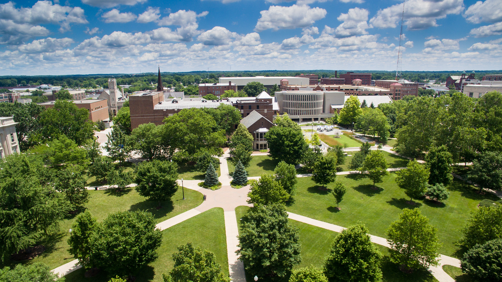 Overview of campus from the quad