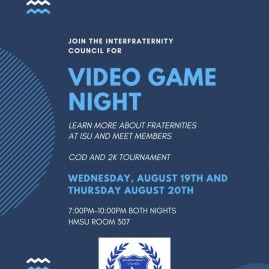 IFC Video Game Night Flyer