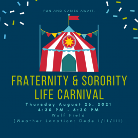 Event Flyer for Fraternity and Sorority Life Carnival