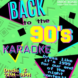 90&#039;s Karaoke Flyer
