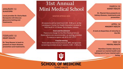 Mini Medical School flyer