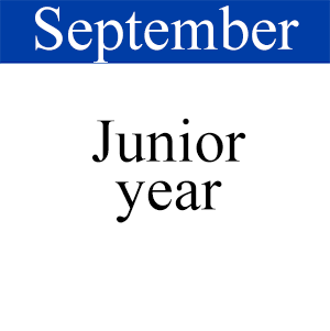 September Junior Year, Path to Graduation, Student Success