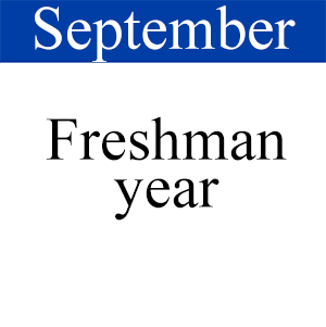 September Freshman Year